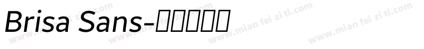 Brisa Sans字体转换